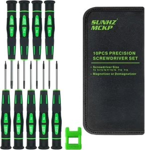 SUNHZMCKP 10Pcs Magnetic Torx Screwdriver 10PC Set, Green - Picture 1 of 7