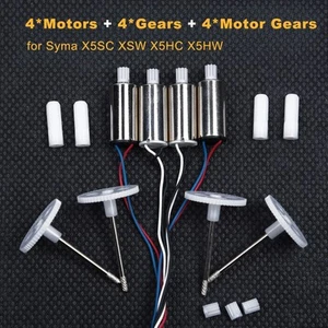 Passend f��r Syma X5SC Motor Engine + Zahnradsatz X5SW X5HW RC Fertigteile 4tlg - Bild 1 von 6