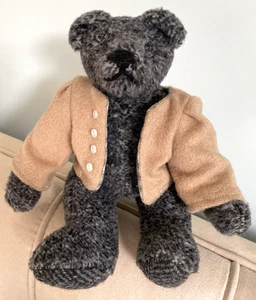 Oso de peluche de fieltro con aguja articulada - Totalmente articulado - 9" - Kathy Martin - Cobertizo de ovejas - Imagen 1 de 15