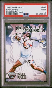 2022 Topps PLL Lacrosse PAUL RABIL Field Generals Card #FG-9 PSA 9 MINT - Picture 1 of 2