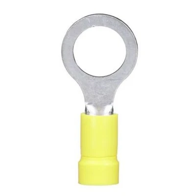 PV10-38R-D Ring Terminal, 12-10 AWG, 3/8", Funnel Entry, Vinyl Insulated-500EA - Image 1 of 2