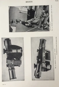 Antique Engineering Print – Krupp & Scott Sight Mechanisms – 1926 Plate - Picture 1 of 4