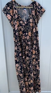 "Vestido midi Old Navy para mujer floral ajustado pradera XXL Cottagecore Country 50""L" - Imagen 1 de 15