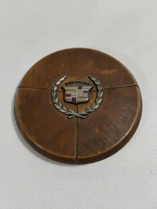 OEM DE COLECCIÓN 1975 1976? Botón bocina volante grano madera Cadillac 1602429 - Imagen 1 de 8