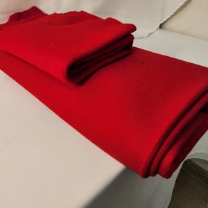 Red Acrylic Craft Felt Fabric - 70 x 68" + Additional Piece - Picture 1 of 5