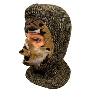 VTG Realtree Advantage Camo Knit Full Face Ski Mask Hunting Face Cover Balaclava - Picture 1 of 18