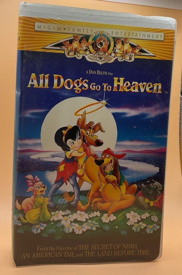 All Dogs Go to Heaven VHS 1989, 1998 Clamshell **Buy 2 Get 1 Free** - Image 1 of 3