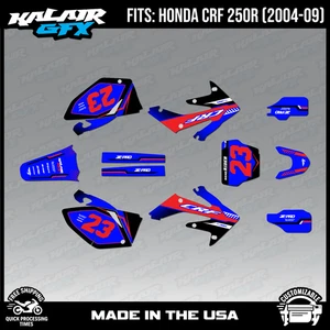 Graphics Kit for Honda CRF250R CRF 250R (2004-2009) Viper - BLUE - Picture 1 of 4