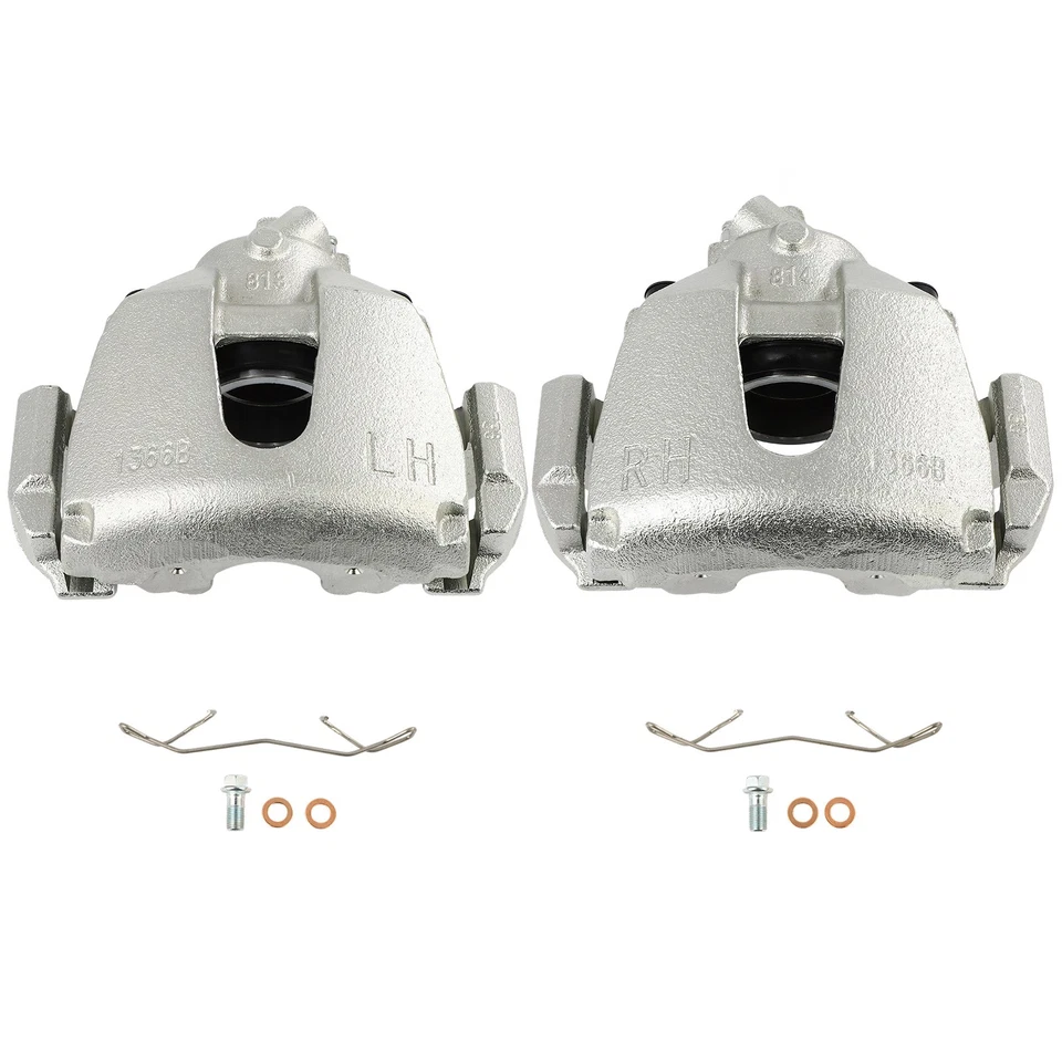 For 2004 Mazda 3 2pcs Silver Front Left Right Brake Calipers Foto 1 de 4