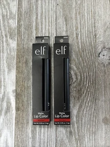 2pk E.L.F. NEW NIP Rich Red Matte Lip Color #82466 Sharpener Included .05 Oz - Picture 1 of 5