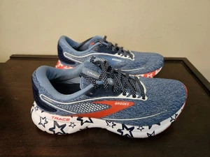Brooks Trace 2 Damen-Straßenlaufschuhe Größe 6,5 rot/weiß/blau, USA - Bild 1 von 7