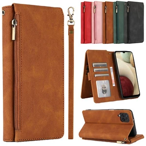 Für Klapp Tasche Samsung Galaxy A14 A54 A82 A52 Handy Hülle Leder Kartenfächer - Picture 1 of 17