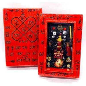 Sacred Phaya Ngang Kao Kot Amulet – Thai Magic Wax Talisman by Phra Ajarn Amnaj - Picture 1 of 6