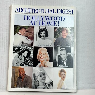 Architectural Digest Hollywood At Home! April 2000 Marilyn Gable Bing and more! - Image 1 of 3