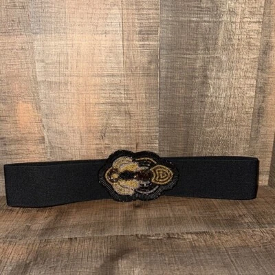 Vintage Elastic SEQUIN Belt-OS - Image 1 of 4