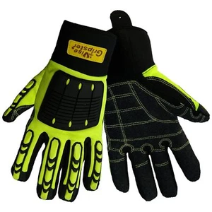 Global Glove Unisex Erwachsene Arbeitshandschuhe, gelb/schwarz, Medium US, 12 Paar - Bild 1 von 1