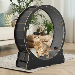Cat Exercise Wheel 39.37 in Large Cat Running Treadmill Toy Scratcher Indoor AU - Picture 1 of 12