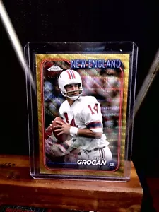 Fútbol americano cromado Topps 2024 #132 Steve Grogan refractor dorado/#50 - Imagen 1 de 2
