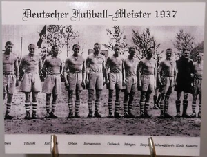 Schalke 04 Deutscher Fußball Meister 1937 Sammlerkarte Postkarte Das Team FP56 - Bild 1 von 2