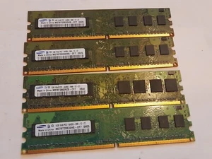 x4 1gb Samsung PC2-6400 ddr2 memory ram desktop - Picture 1 of 3
