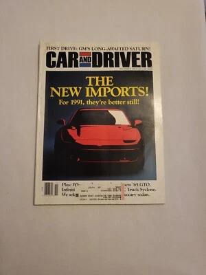 1990 November, Car and Driver Magazine, The New Imports, (CP383) - Image 1 of 3