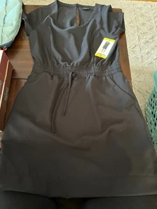 32 Degrees Cool Women's Crew Neck Short Sleeve Dress, Black, Size S - Picture 1 of 6
