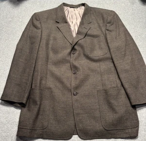 Kenneth Cole New York Reaction Mens Blazer Suit Coat Wool 46R Brown Nordstrom - Picture 1 of 12
