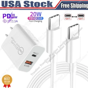 New Fast Charger USB C-Type C Cable Lot For iPhone 15 Pro Max Plus iPad Samsung - Picture 1 of 9