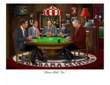 ALABAMA FOOTBALL BAMA HOLD EM PRINT BEAR STALLINGS