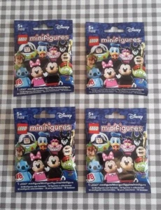 Lego minifigures disney series 1 unopened sealed mystery blind bags packs x4 - Picture 1 of 2