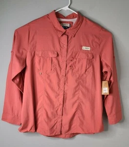 Magellan Outdoors Women's Plus Fish Gear Long Sleeve Relaxed Fit Blouse 3X - Picture 1 of 6