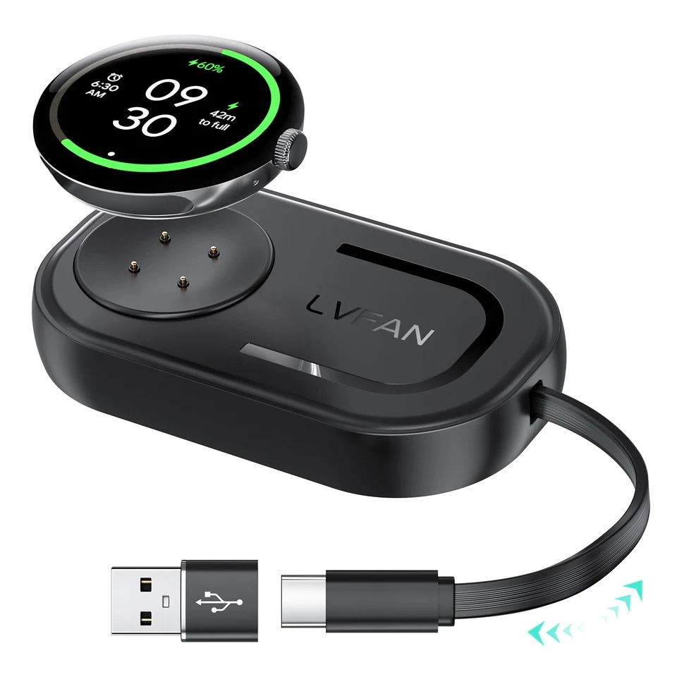LVFAN USB C Charger Stand for Apple Watch Series 10 9 8 7 6 5 4 SE Ultra 2 Charger