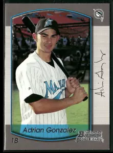 Adrián González 2000 Bowman Draft Picks & Prospects #86 - Florida Marlins - Imagen 1 de 2