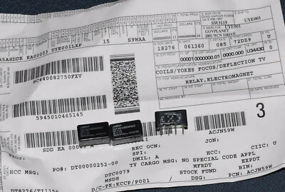 3 LOT AMF POTTER BRUMFIELD HP11D RELAYS 6 VOLT DC 5945-01-046-5145 - Image 1 of 2