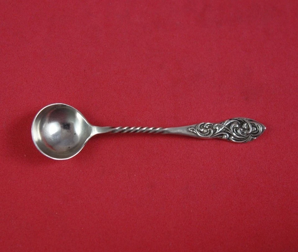 Cuchara de sal inglesa de plata esterlina Master 3 1/4" Birmingham Inglaterra 1894 Foto 1 de 1