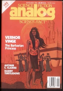 ANALOG SCIENCE FICTION Magazine, September 1986. 192-Page Softback. Free UK Post - Picture 1 of 2
