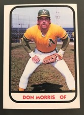 1981 TCMA West Haven A's Minor League #16 DON MORRIS