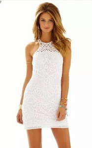 Lilly Pulitzer Jamie Shift Resort Weiß XS Neu mit Etikett Hochzeit Abschluss - Bild 1 von 5