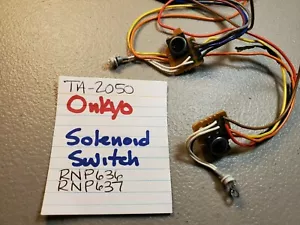 📈 INTERRUPTOR SOLENOIDE ONKYO 💥 RNP636 RNP637 💥 TA-2050 ESTÉREO CASSETTE DECK - Imagen 1 de 6
