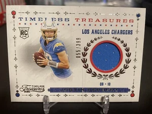 Justin Herbert Panini Timeless Treasures /399 patch LA Chargers - Picture 1 of 2