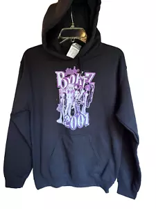 Bratz 2001 Pullover Hoodie Women Size Small Black Bust 36" Front Kangaroo Pocket - Picture 1 of 9