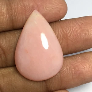 Beautiful pink opal cabochon gemstone amazing pear 20.35 carat good color - Picture 1 of 4