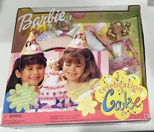 1999 Birthday Celebration Cake Barbie Doll W/ Cake Decorating Supplies NEW Box - Picture 1 of 2