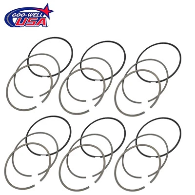 6 Sets Piston Ring Sealing Gasket Kit for 2003 2004 2005 BMW Z4 11257506252 - Image 1 of 4