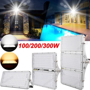 100W 200W 300W LED Fluter Flutlicht Außen Strahler Scheinwerfer Licht IP65 DHL - Bild 1 von 16