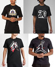 Nike Men Jordan T shirt Cotton Jersey basketball Black Print Tshirt Top S M L XL