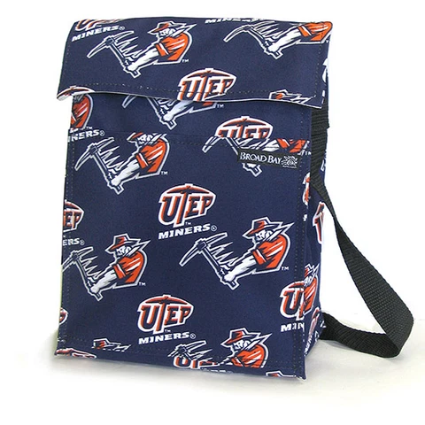 UTEP Miners Logo Insulated LUNCH BAG Cooler TOTE Cover