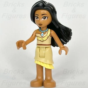 LEGO Disney Pocahontas Minifigure Disney 100 Tan Skirt Black Hair 43215 dis118 - Picture 1 of 3
