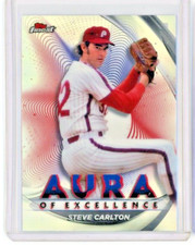 2022 Topps Finest Aura of Excellence #AE-SC Steve Carlton - Philadelphia - MINT