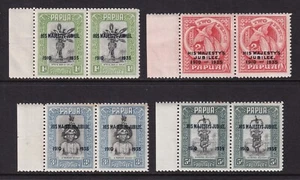 PAPUA 1935 KGV Silver Jubilee set of 4 in Pairs SG 150-153 MNH/** (CV £38+) - Picture 1 of 2